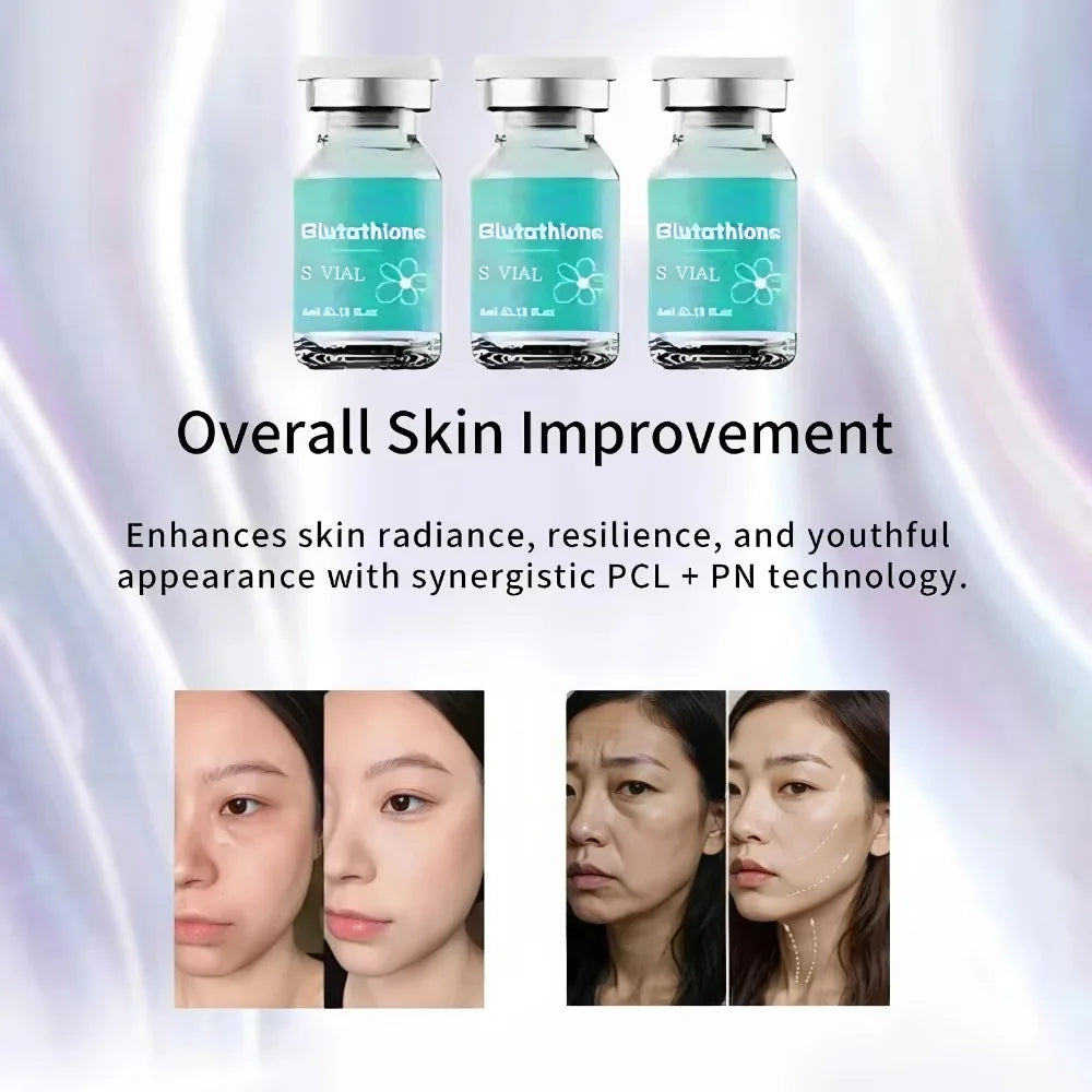 Glutathione Ampoule Essence 4ml×5 - Deep Moisturizing Facial Serum for Brightening & Firmness