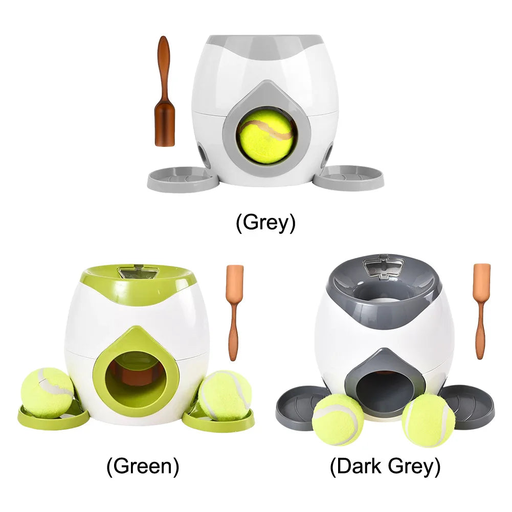 Automatic Dog Ball Launcher Dogs Tennis Food Reward Machine Interactive Dog Balls Thrower Slow Feeder for Small and Medium Dogs