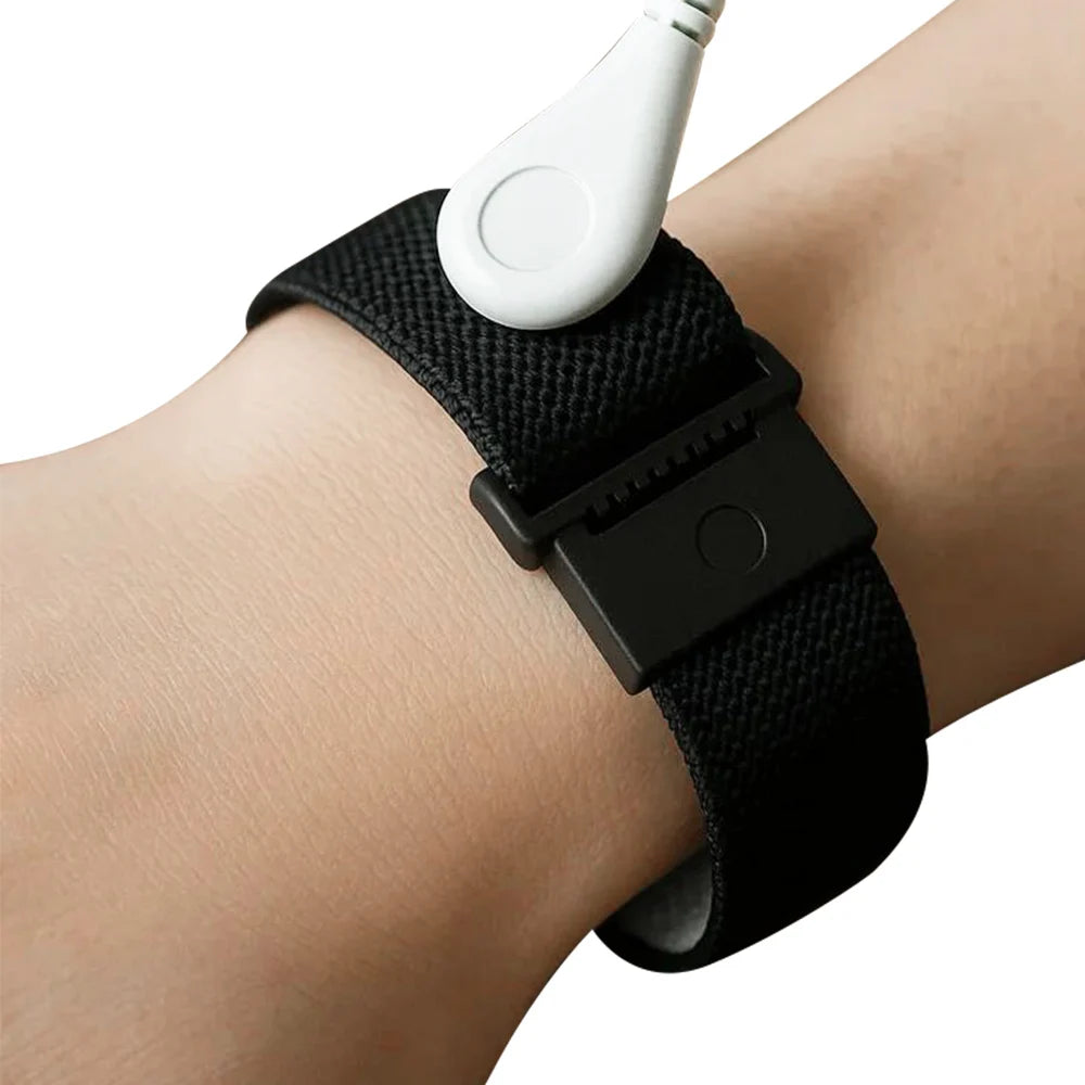 Anti-Static Wrist Strap Grounding Wrist Adjustable Bracelet Stimulation Physiotherapy Device for Computer Electronics Repair