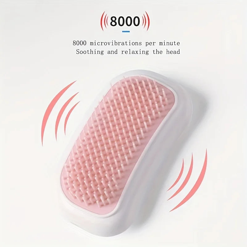 Electric Hair Massager, High Frequency Vibration Scalp Massager Brush for Head & Body Relax, Portable Beauty Tool for Hair Care.