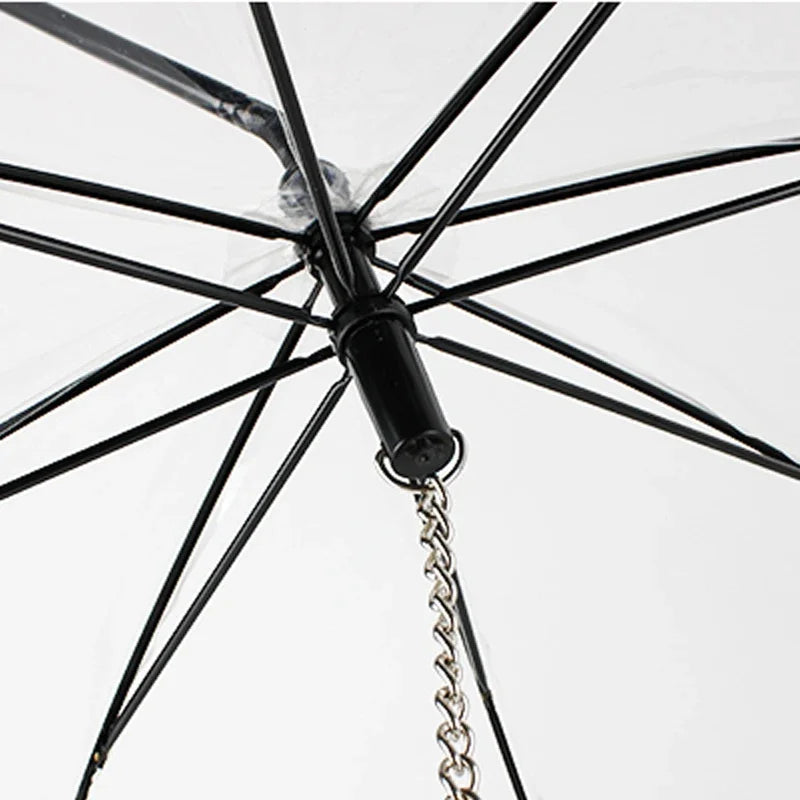 New Transparent Pet Umbrella Well Made Detachable Adjustable Rainy Day Outdoor Dog Walking Leash for Small Dogs Pet Supplies