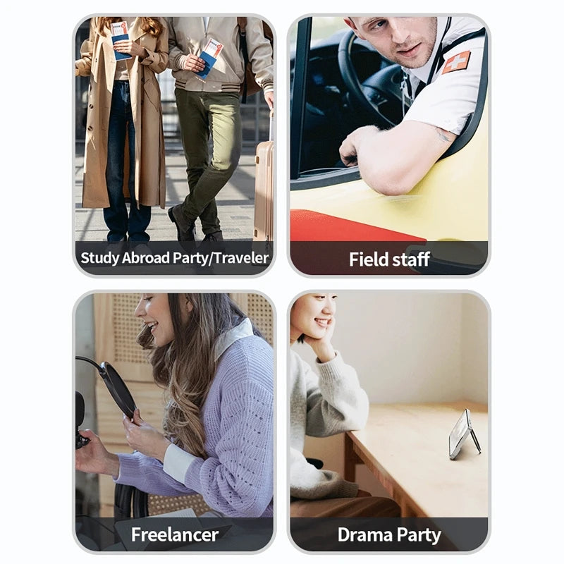 A30 AI Voice Recorder with Real-Time Transcription&Translation Digital Voice Recorder Support 189 Languages for Lectures Meeting