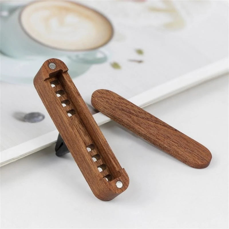Wood  Car Air Freshener Vent Clips Long Lasting Essential Oil Diffuser Upgrades for A Luxurious Driving Experience D7YA