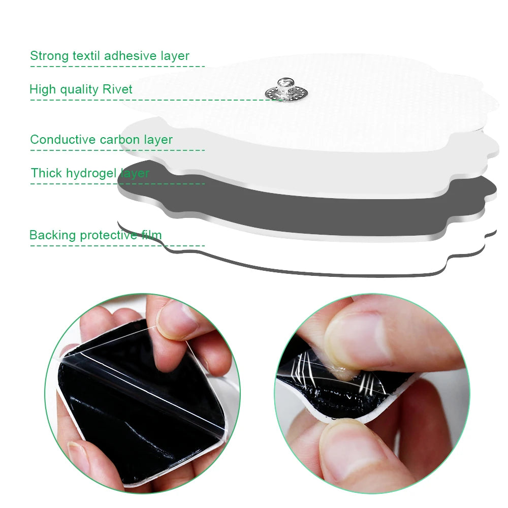 Reusable TENS and EMS Electrode Pads