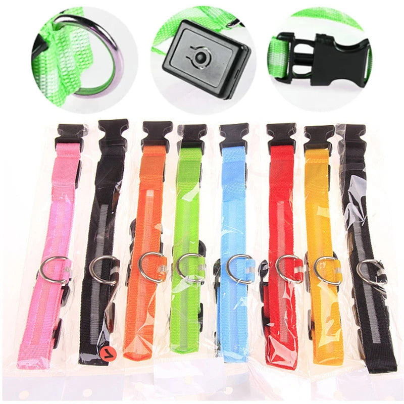 USB Rechargeable LED Glowing Collar for Pets