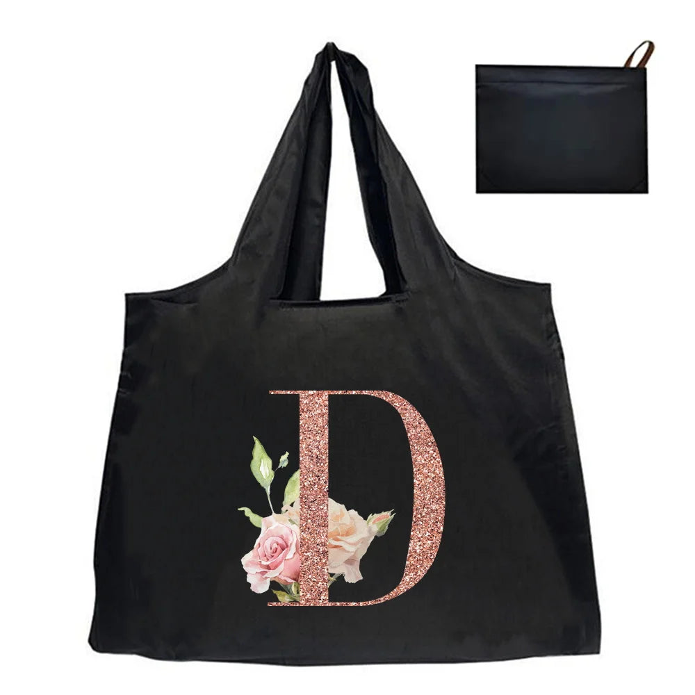 Shopping Bag Tote Bag Foldle Grocery Organizer Reusable Handbags Shoulder Bags Convenient Large-Capacity Large Tote For Fashion