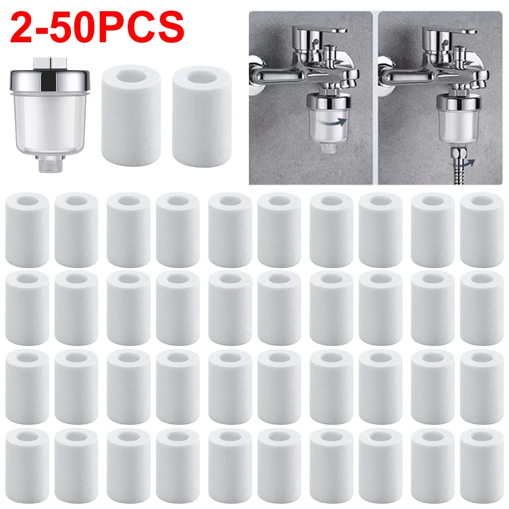 2-50PCSWater Outlet Purifier Kits Universal Faucet Filter For Kitchen Bathroom Shower Household Filter PP Cotton High Density