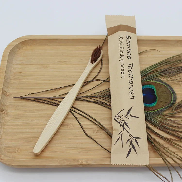 Eco-Friendly Bamboo Toothbrush Set