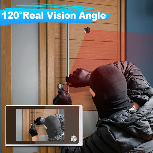 3.5-Inch Digital Door Peephole Camera with HD LCD Screen