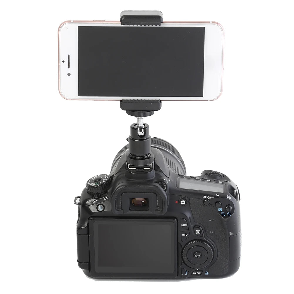 360° Rotating Auto Face Tracking Phone Stand No App Gesture Control Smart Shooting Camera Mount with Selfie Light Remote