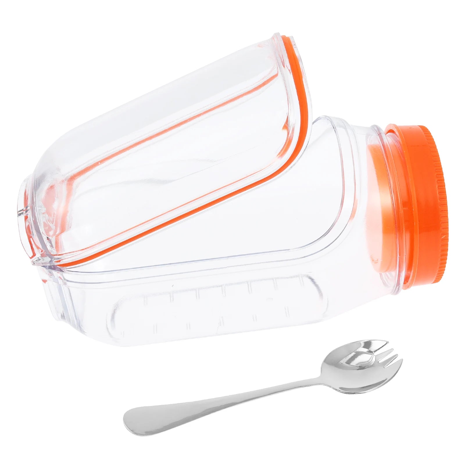 Salad Pod Fruit Vegetable Salad Storage Jar Side Open Portable Container,Home,Office,Travel,Outdoor Salad Container for Lunch