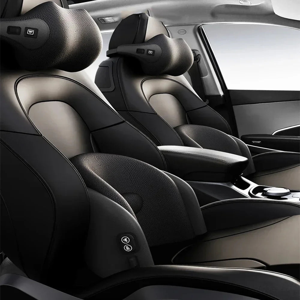 Car Neck Cushion Lumbar Support Electric Men Massage Neck Car Neck Pillow Outdoor Car Accessories Home Car Massage Seat