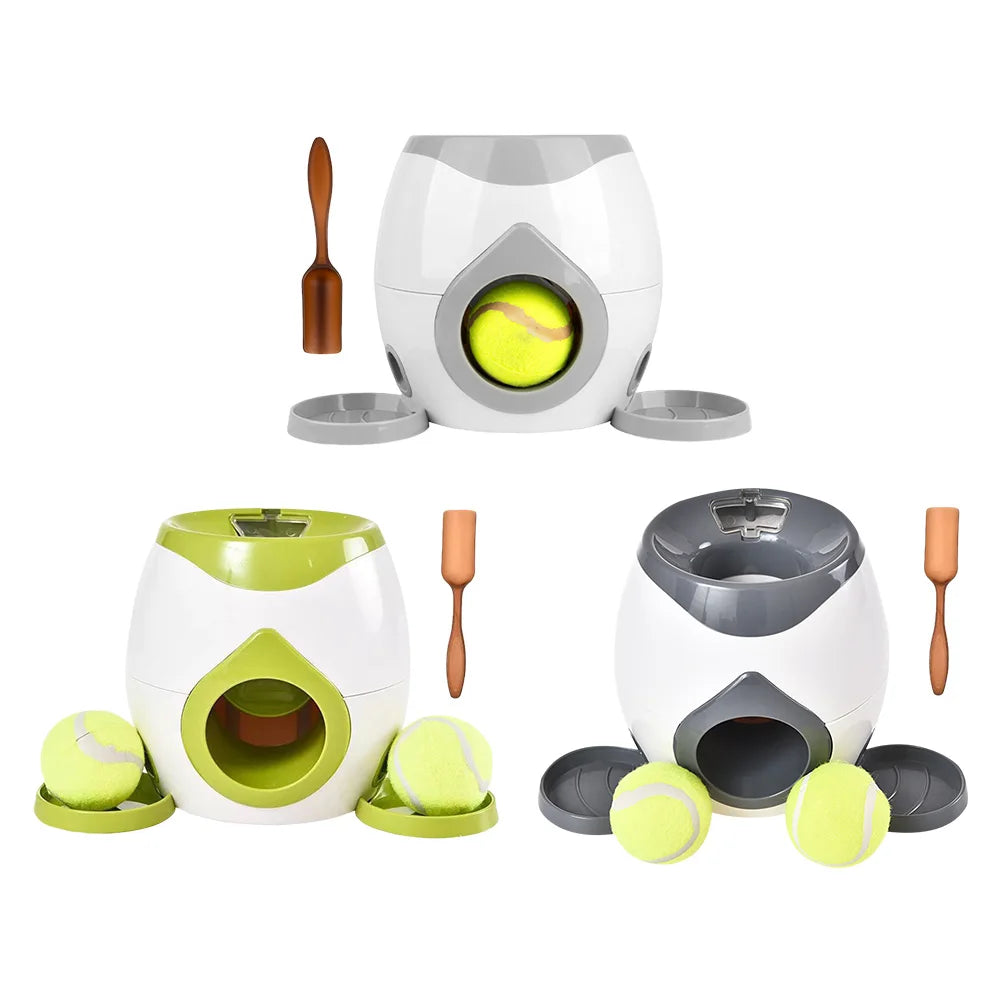 Automatic Dog Ball Launcher Dogs Tennis Food Reward Machine Interactive Dog Balls Thrower Slow Feeder for Small and Medium Dogs