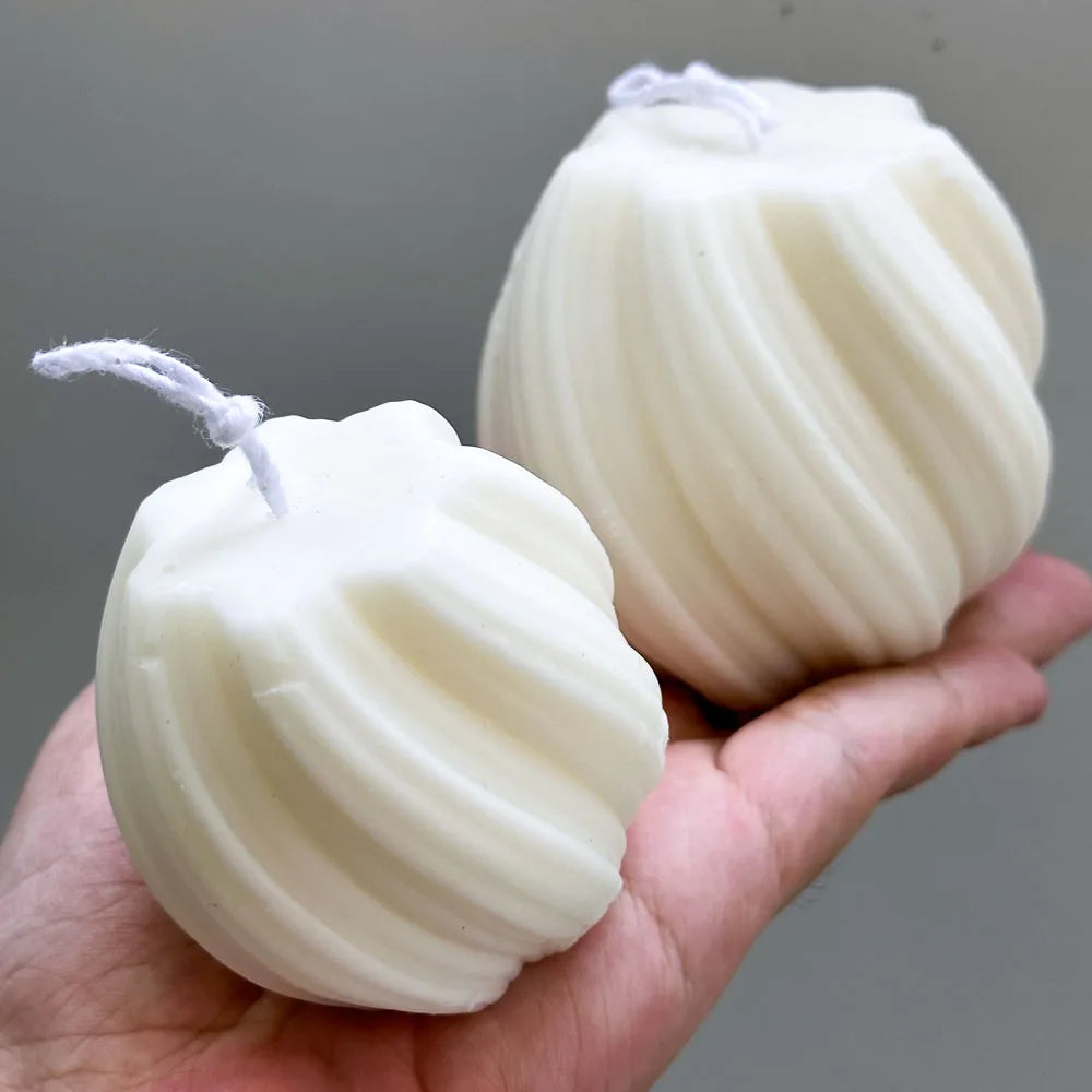 3D Geometric Wave Candle Mold