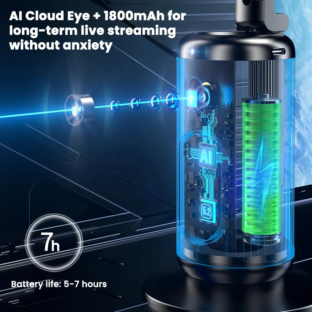 AI Intelligent Face Mobilephone Gimbal Fully Automatic Tracking Device With Remote Control Mobile LiveStreaming Stand Stabilizer
