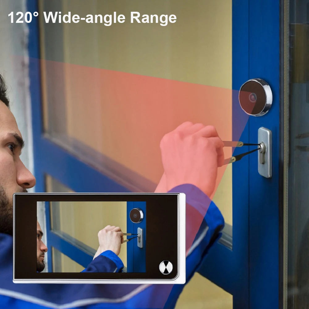 3.5-Inch Digital Door Peephole Camera with HD LCD Screen