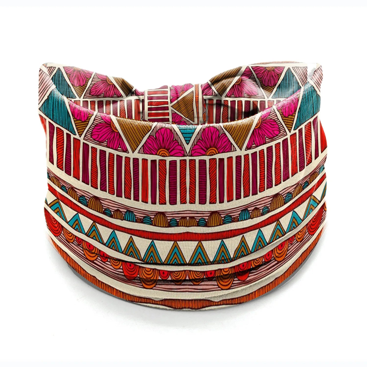 Boho Knotted Headband Women Wide Non Slip Hair Band Elastic Sports Headwear Yoga Hair Band Workout Headwrap Hair Accessories