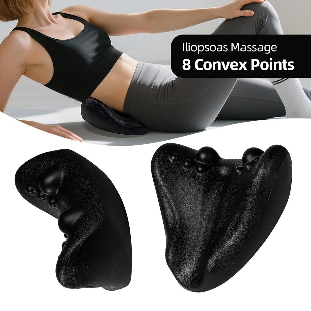 Iliopsoas Massage Pillow Shoulder Neck Traction Pillow Pelvic Muscle Massager Lumbar Relaxation Yoga Pilates Support Pillow