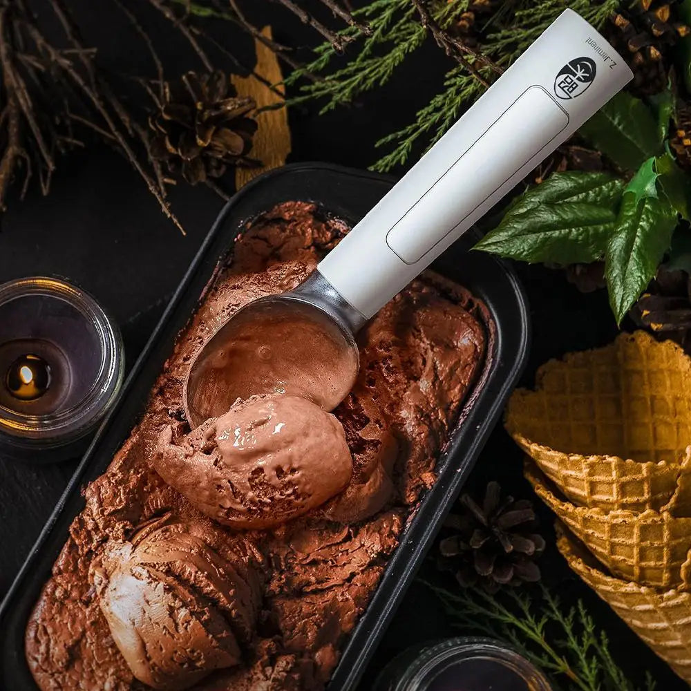 Electric Ice Cream Scoop Heated Spoon Rechargeable With Led Display Easy Scooping Perfect Gift For Ice Cream Lovers Kitchen K7a8