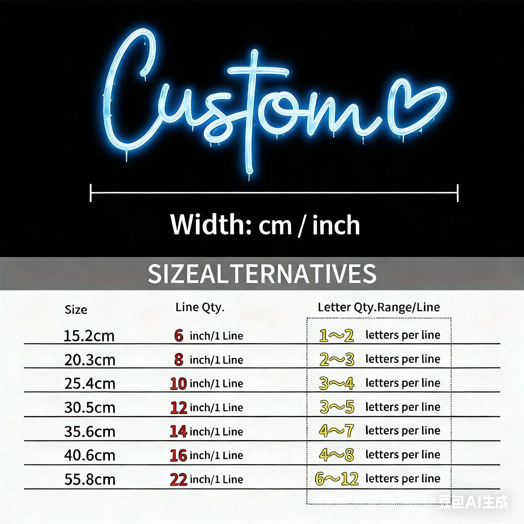Personalised Name LED Sign Custom Neon Sign with Heart USB Powered Wall Bedroom Decorations for Wedding Parties Birthday Gift