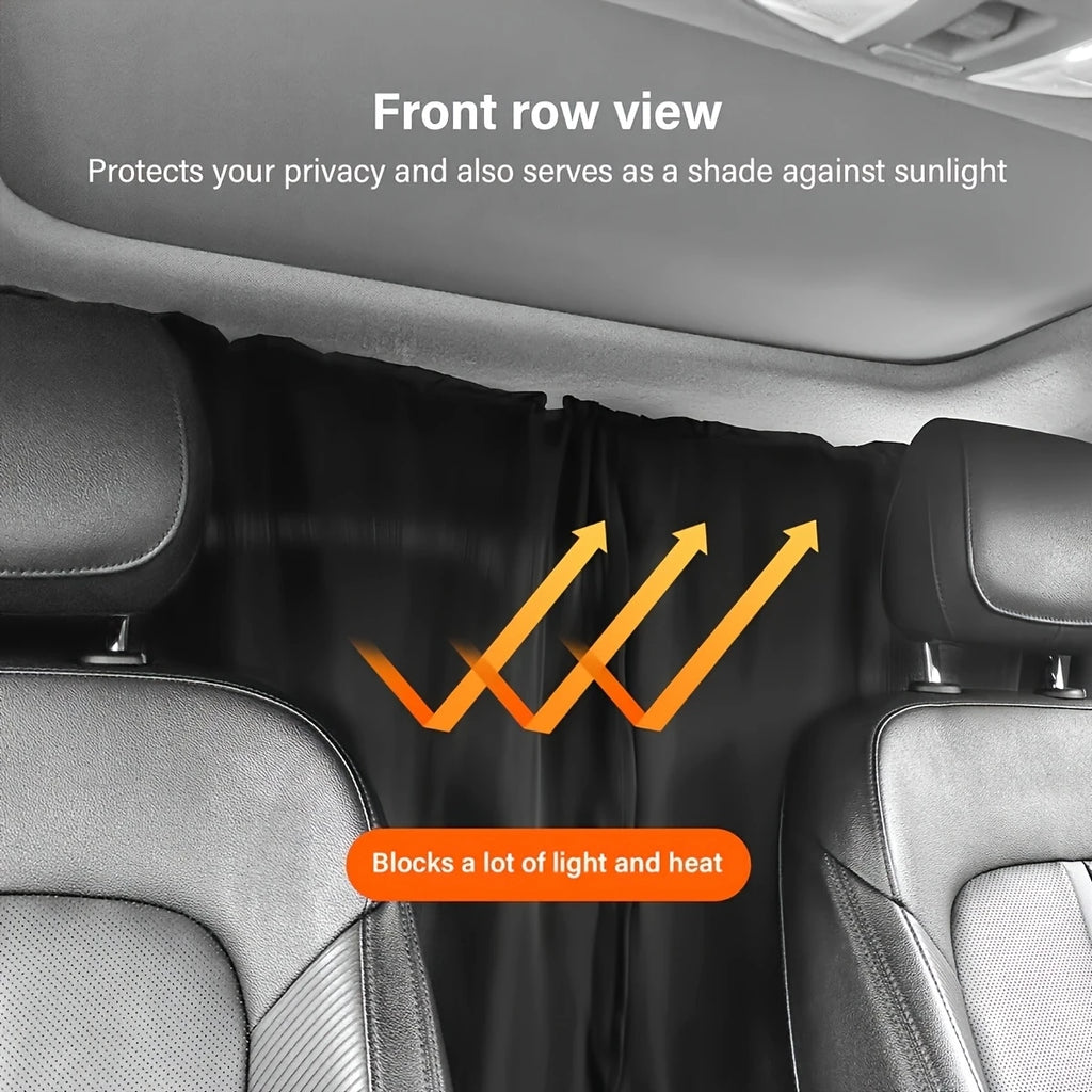 4pcs Car Privacy Curtain Set Window Shade Privacy Travel Nap Night Car Camping Detachable Simple Curtain