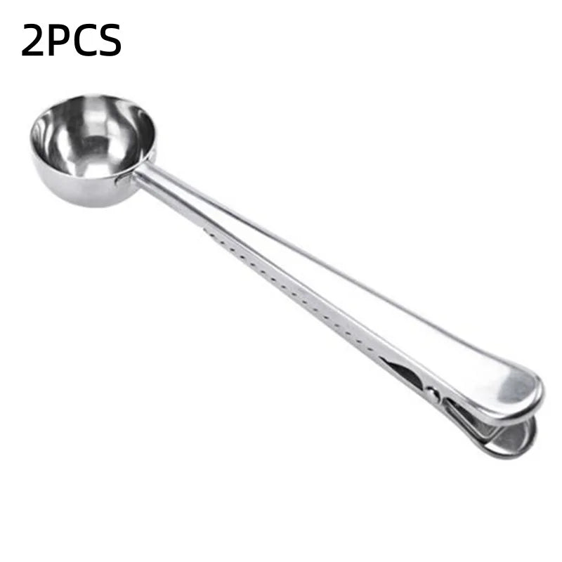 Coffee Scoop Measuring Scoop Coffee Bean Coffee Powder Seal Clip Measuring Scoop Coffee Utensils Bean Scoop Quantitative Scoop