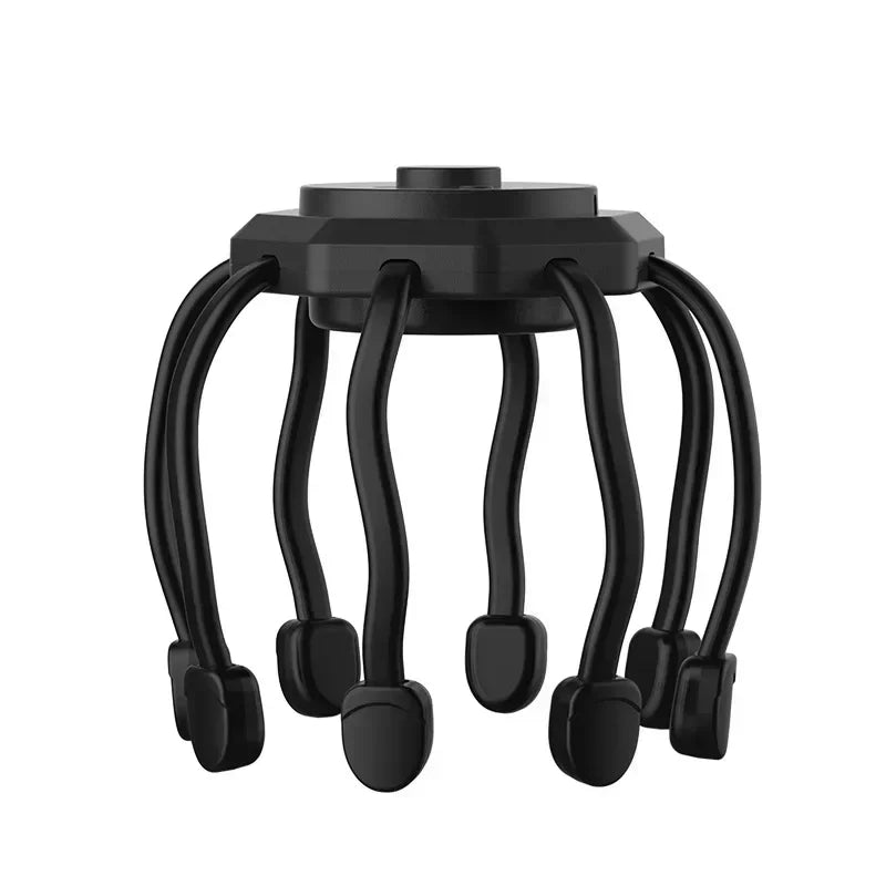 Electric Head Massager Octopus Massager 20 Contracts 5 Modes Scalp Massager 2 Extra Long Contract Red Light Therapy Device
