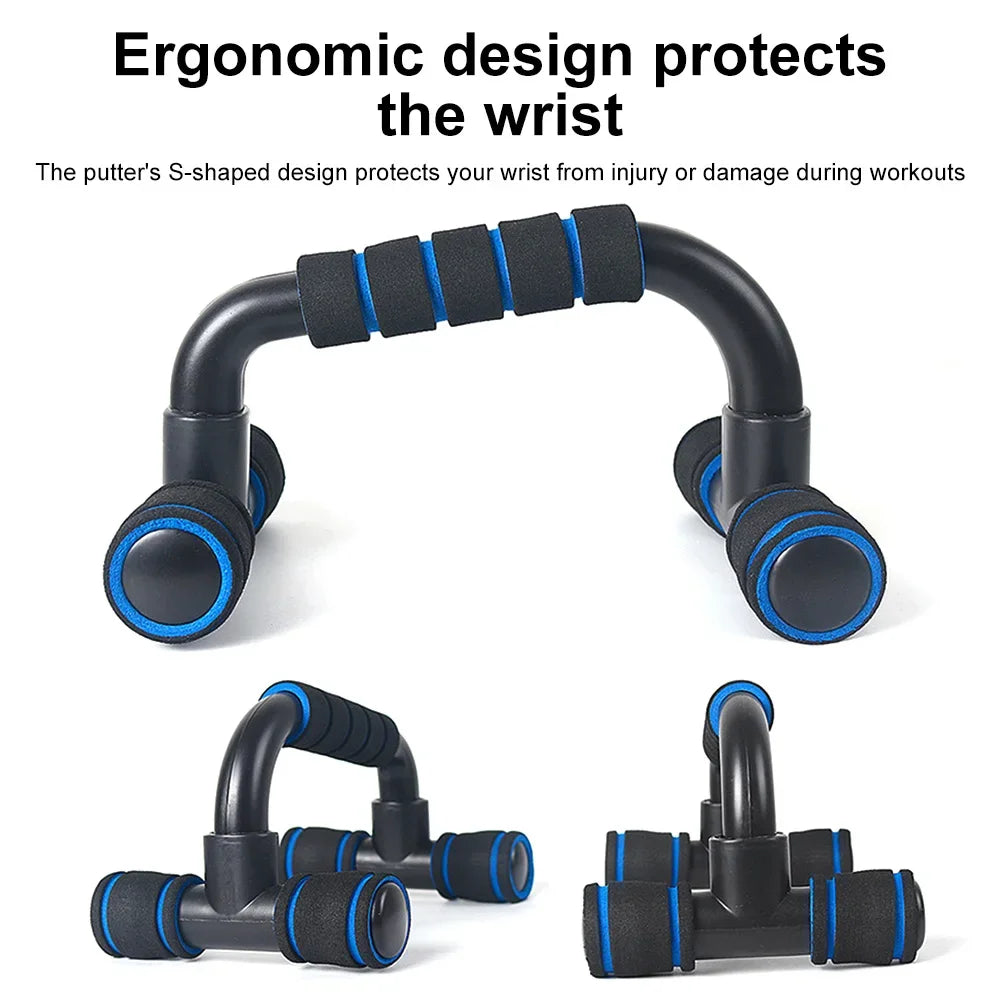 U-Shaped Push-Up Bars with Anti-Slip Foam Grip