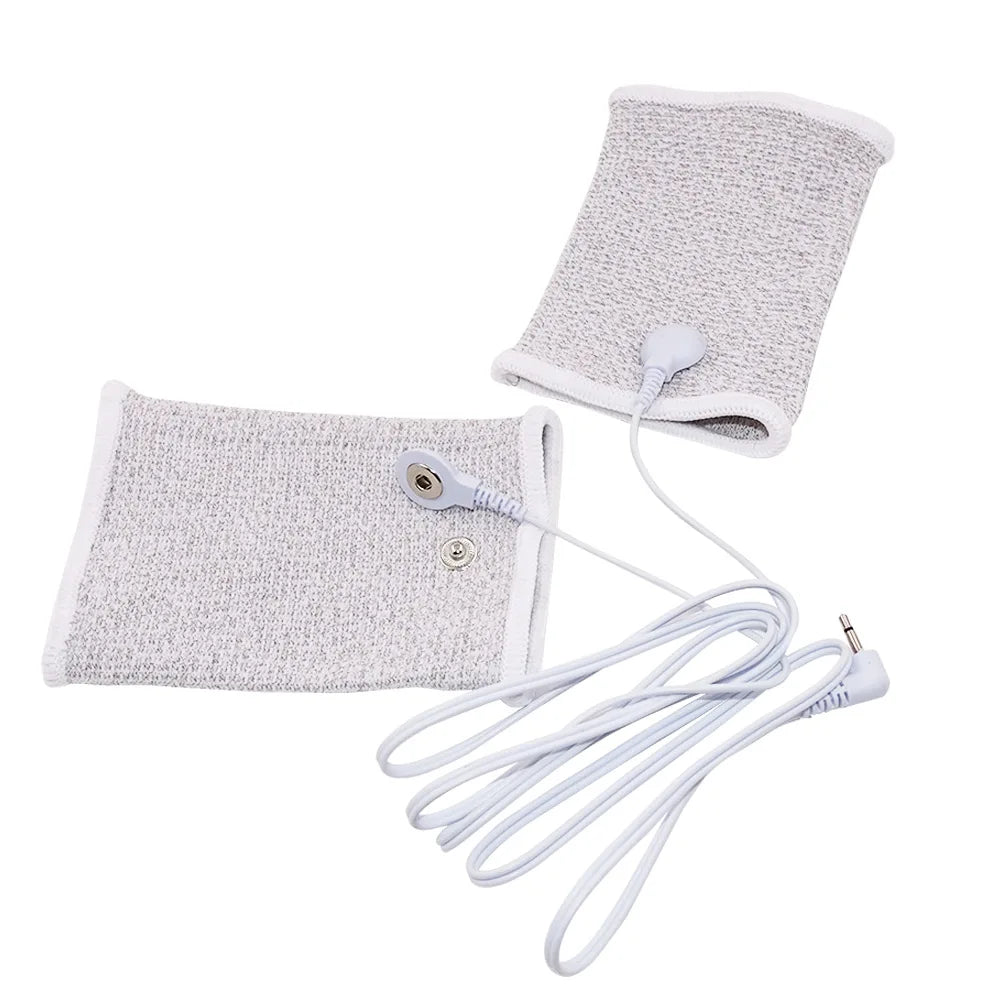 TENS EMS Electrode Electric Massager Accessories Glove Sock Bracer Slipper Cable Conductive Silver Fiber for Body Massage Pads