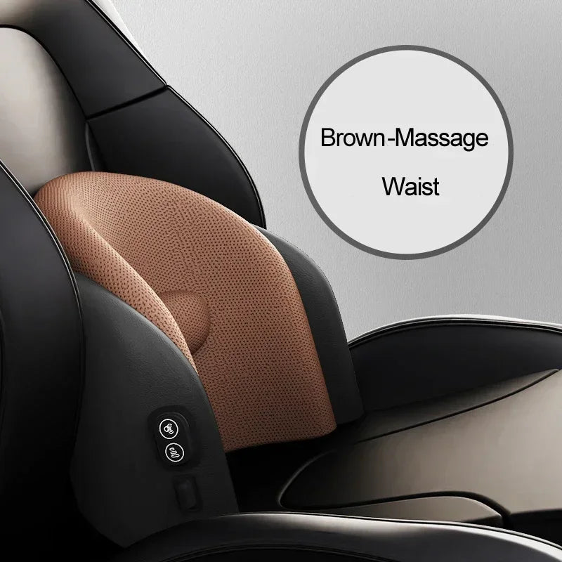 Car Neck Cushion Lumbar Support Electric Men Massage Neck Car Neck Pillow Outdoor Car Accessories Home Car Massage Seat