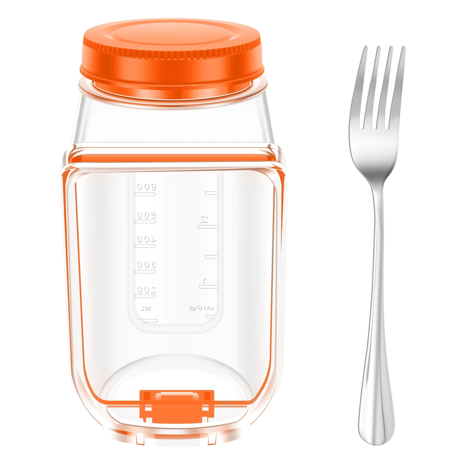 Salad Pod Fruit Vegetable Salad Storage Jar Side Open Portable Container,Home,Office,Travel,Outdoor Salad Container for Lunch