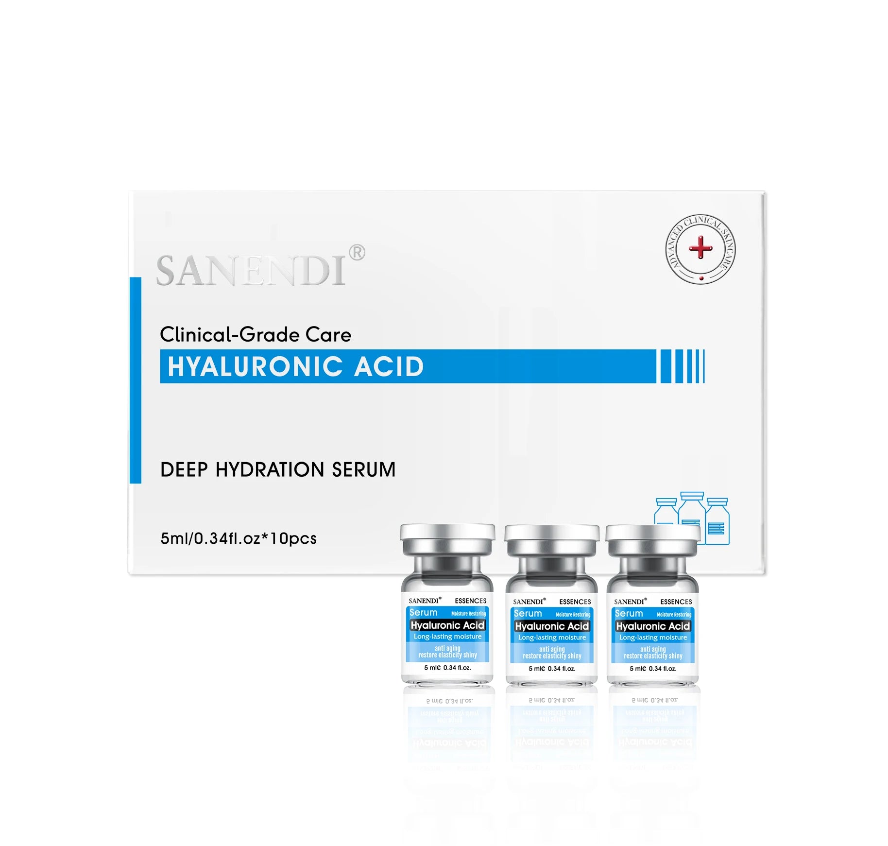 10pcs/Box Six Peptide Ampoule Hyaluronic acid Serum for Face Dr.Pen SNAIL ACNE Solution Repair Moisturizing Skin Care Korean