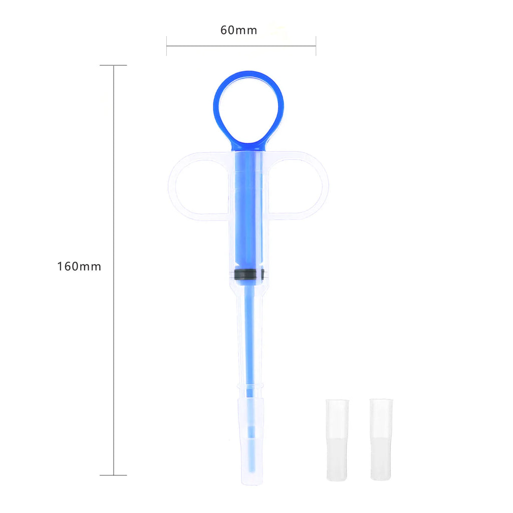 Pet Pill Plunger Popper for Small Cat and Dog Soft Tipped Injection Pusher for Animal Pills Liquid Capsule Medicine Feeding Tool
