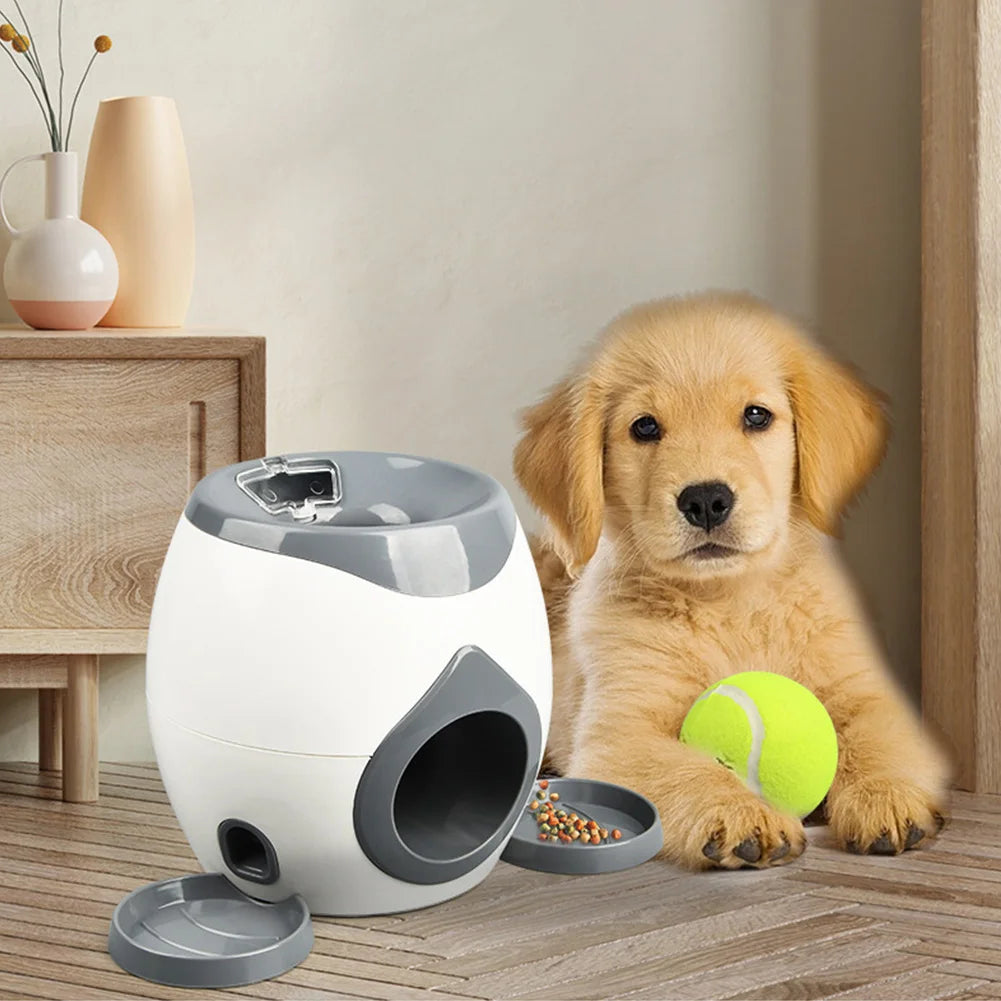 Automatic Dog Ball Launcher Dogs Tennis Food Reward Machine Interactive Dog Balls Thrower Slow Feeder for Small and Medium Dogs