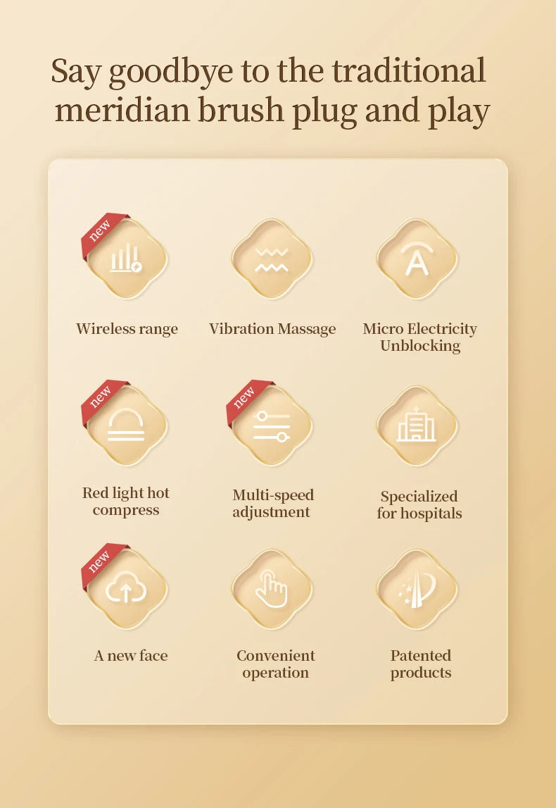 Electric Lymphatic Drainage Massage Machine Meridian Body Brush Microcurrent Anti-Cellulite Guasha Physiotherapy Device