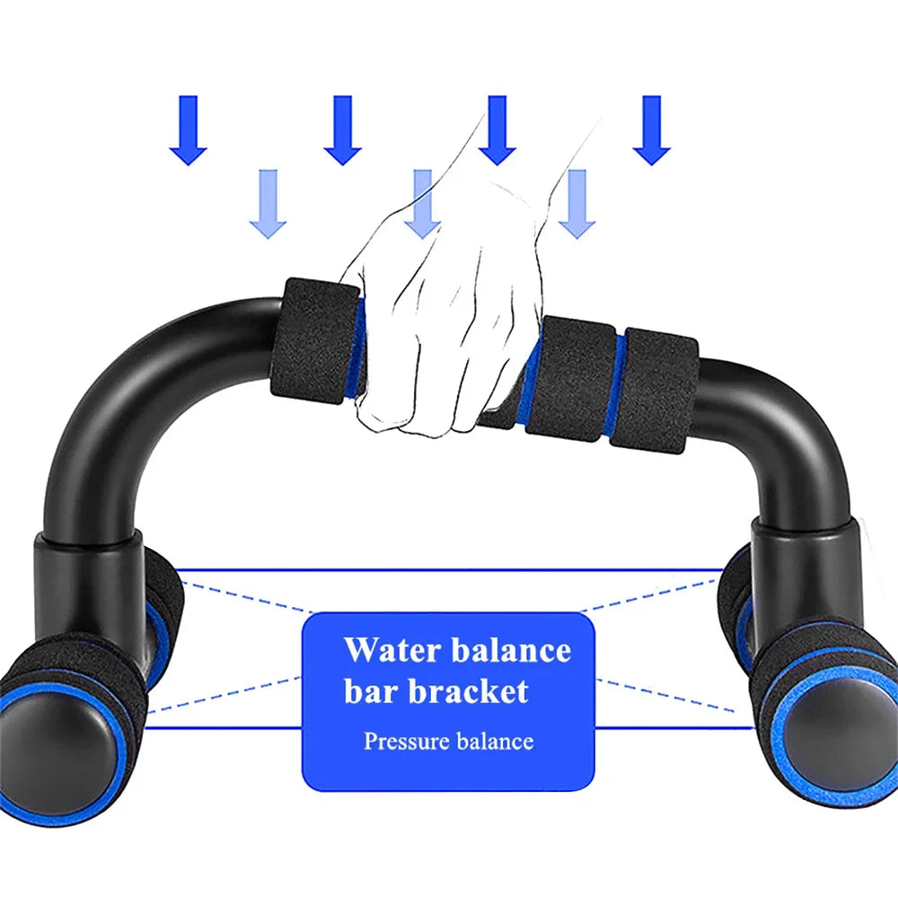 U-Shaped Push-Up Bars with Anti-Slip Foam Grip