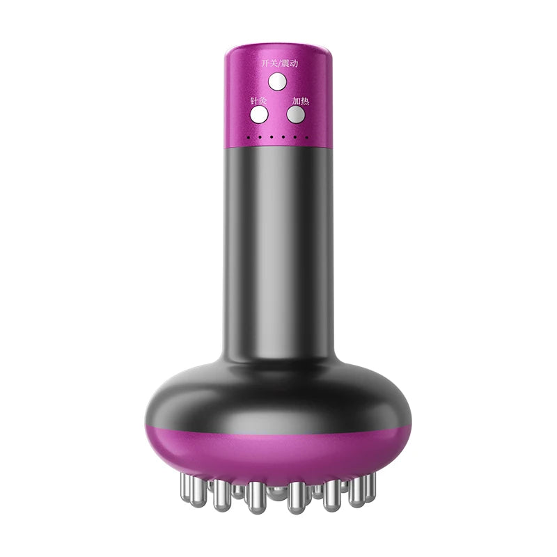 Electric Lymphatic Drainage Massage Machine Meridian Body Brush Microcurrent Anti-Cellulite Guasha Physiotherapy Device