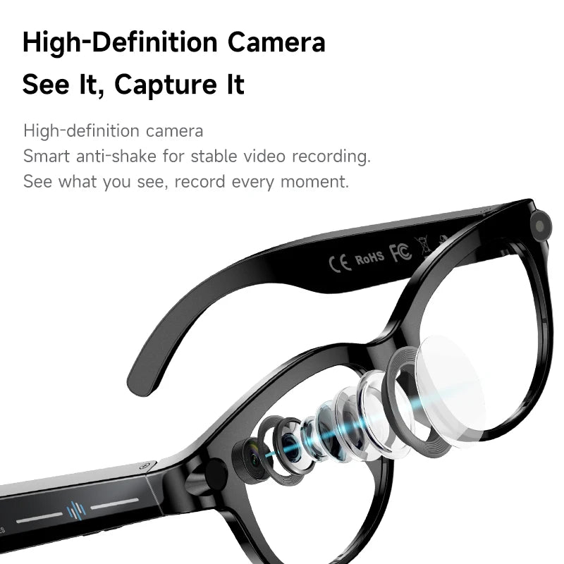 New Al Smart Glasses HD Camera Video Record Voice Translation Photo Recognition WIFI Transmission BT Call Smart Glasses