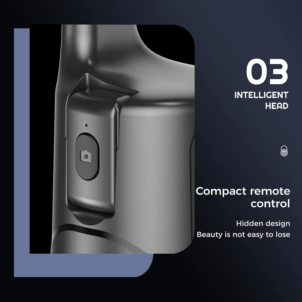 360° Rotating Auto Face Tracking Phone Stand No App Gesture Control Smart Shooting Camera Mount with Selfie Light Remote