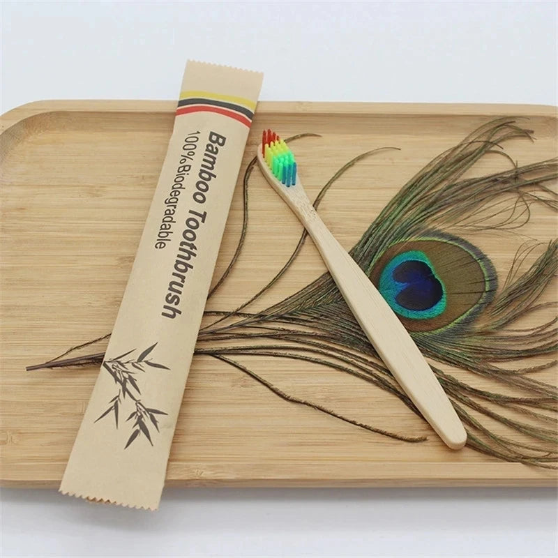 Eco-Friendly Bamboo Toothbrush Set