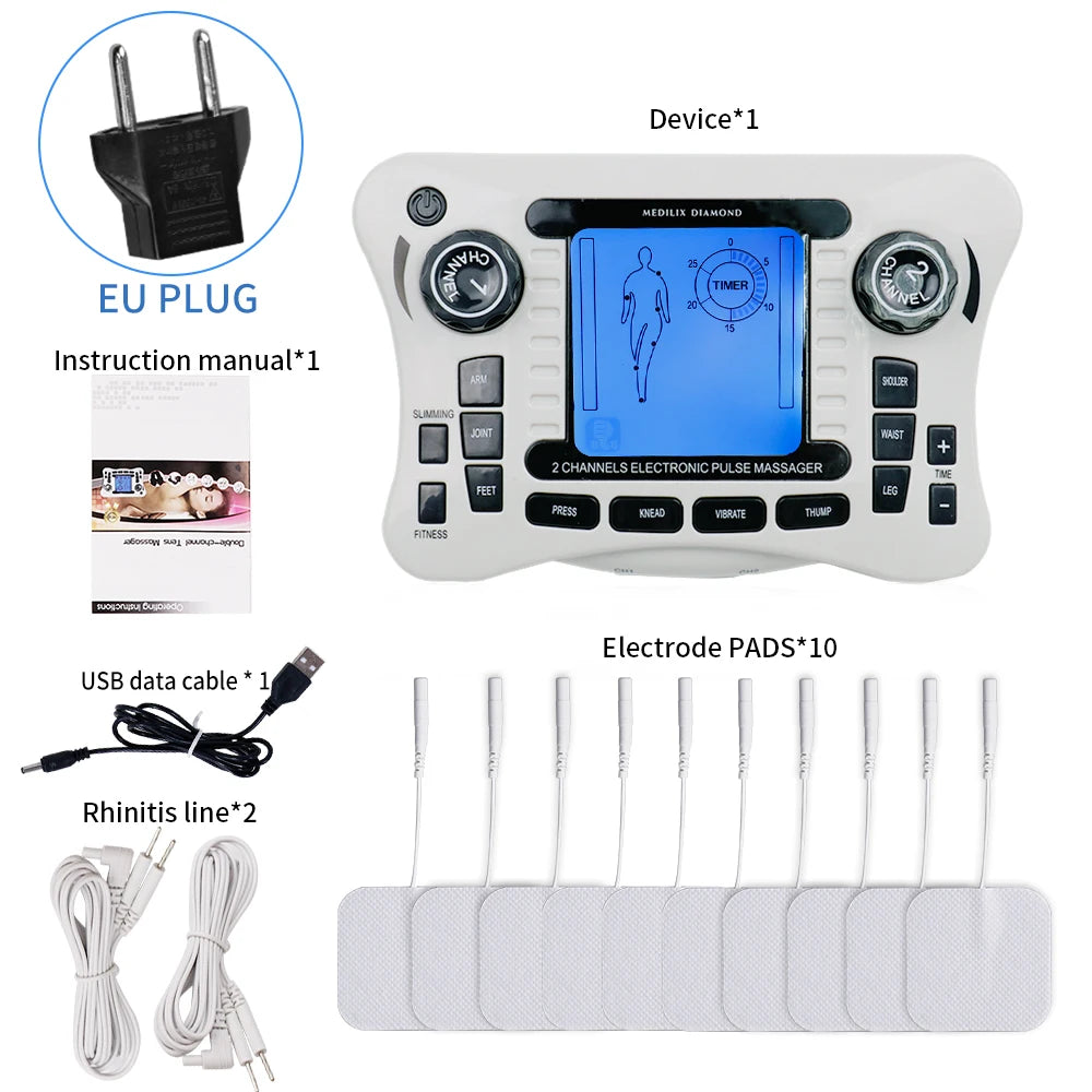 Myostimulator Massager EMS Neck Acupoints Lymphvity Massage Device Electrical Muscle Stimulator Health Physiotherapy Device