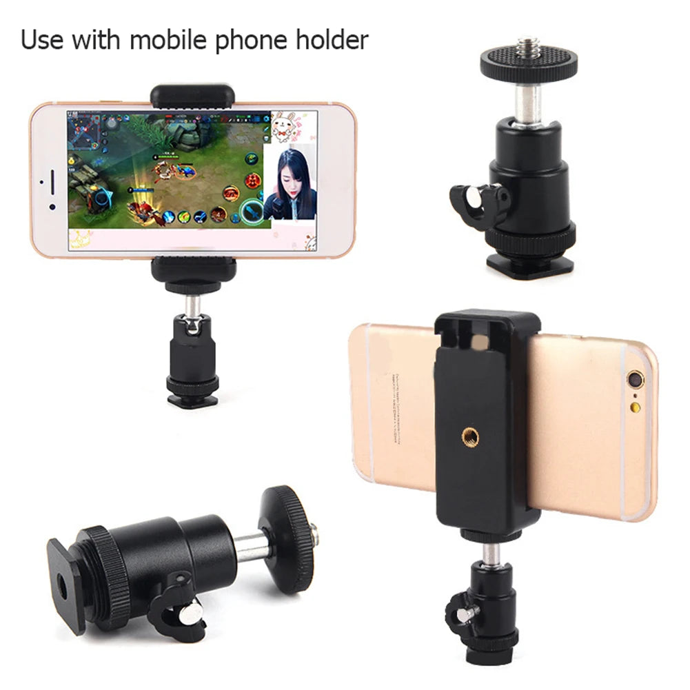 360° Rotating Auto Face Tracking Phone Stand No App Gesture Control Smart Shooting Camera Mount with Selfie Light Remote