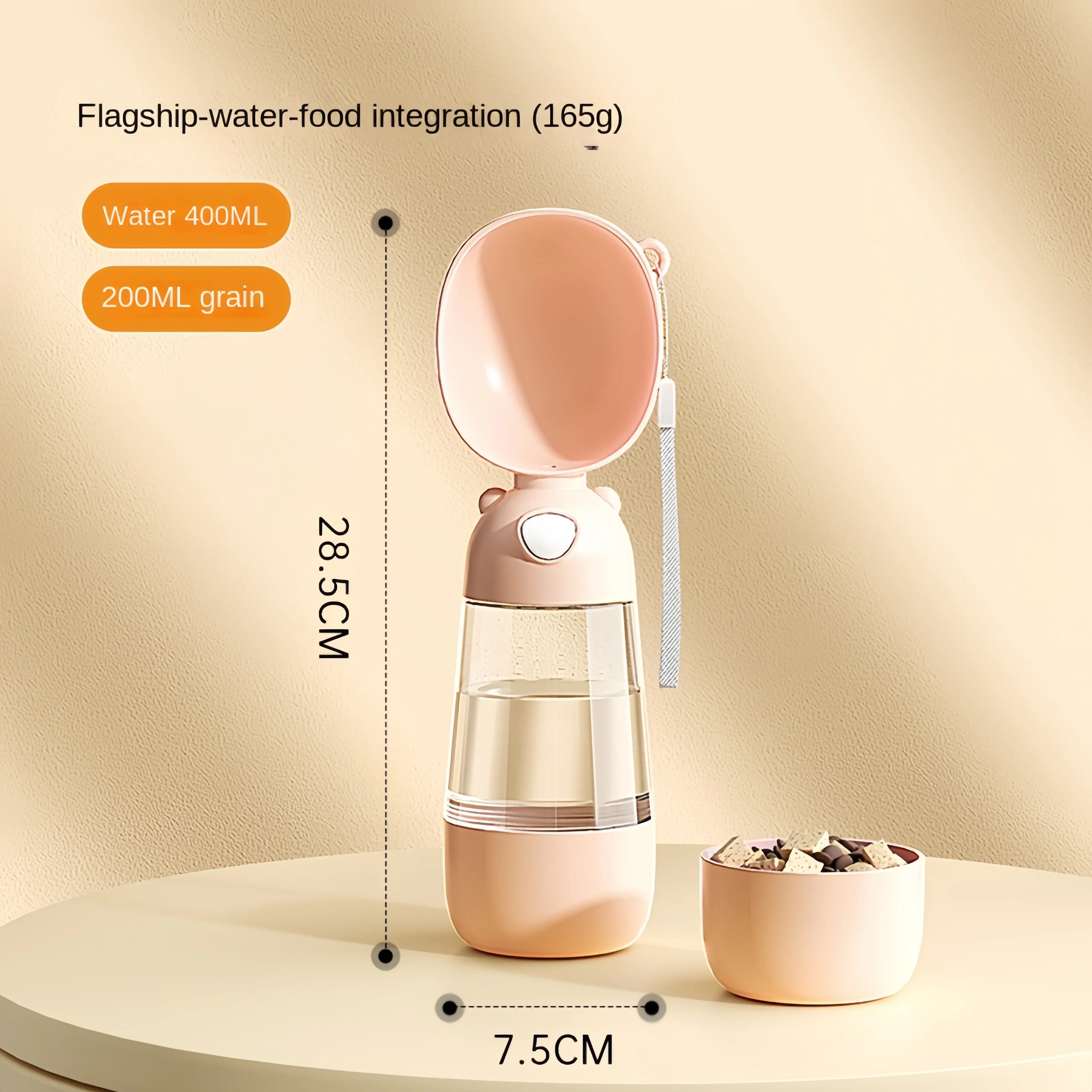 Portable Pet Water with Food Travel Cup