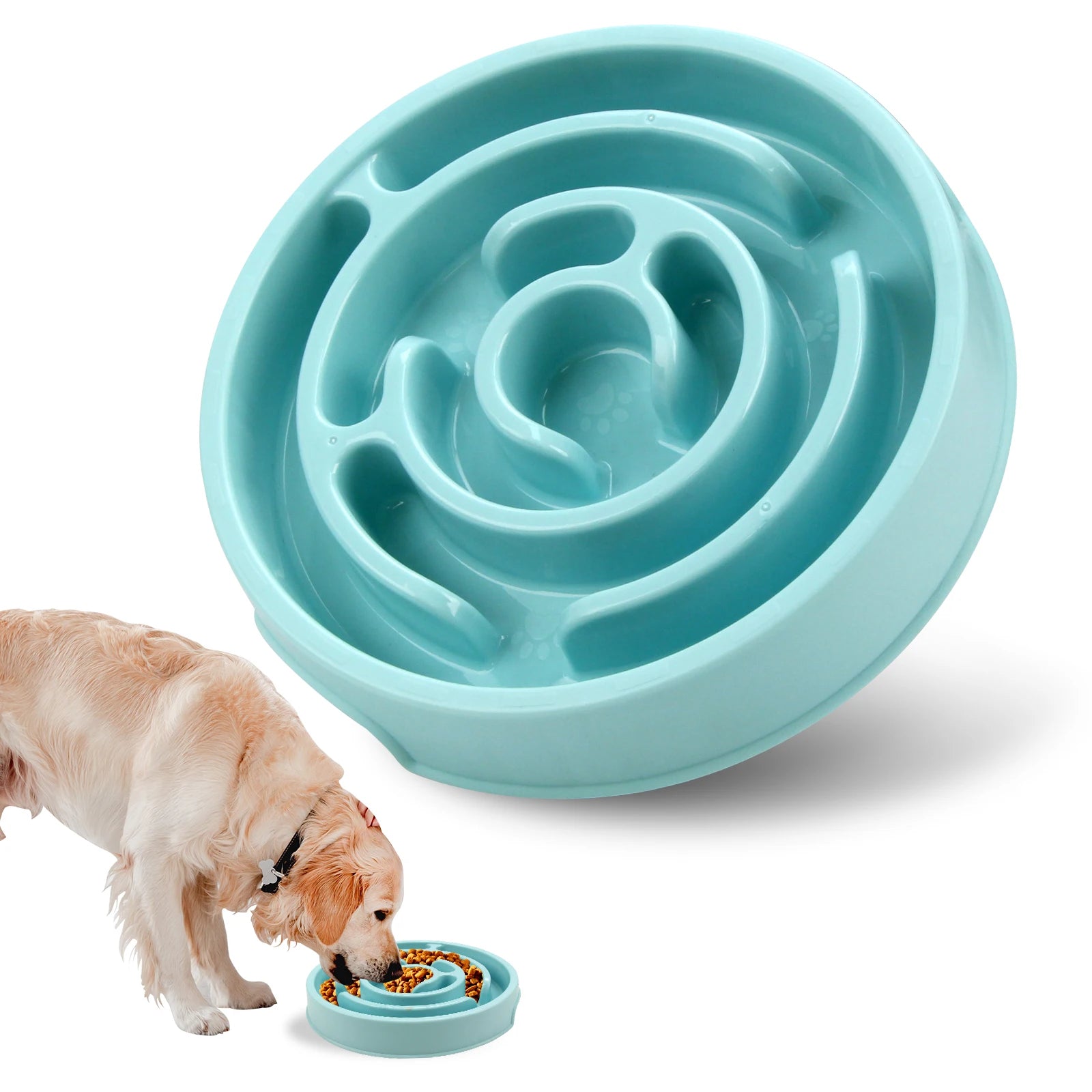 Slow Feed Anti Slip Pet Bowl