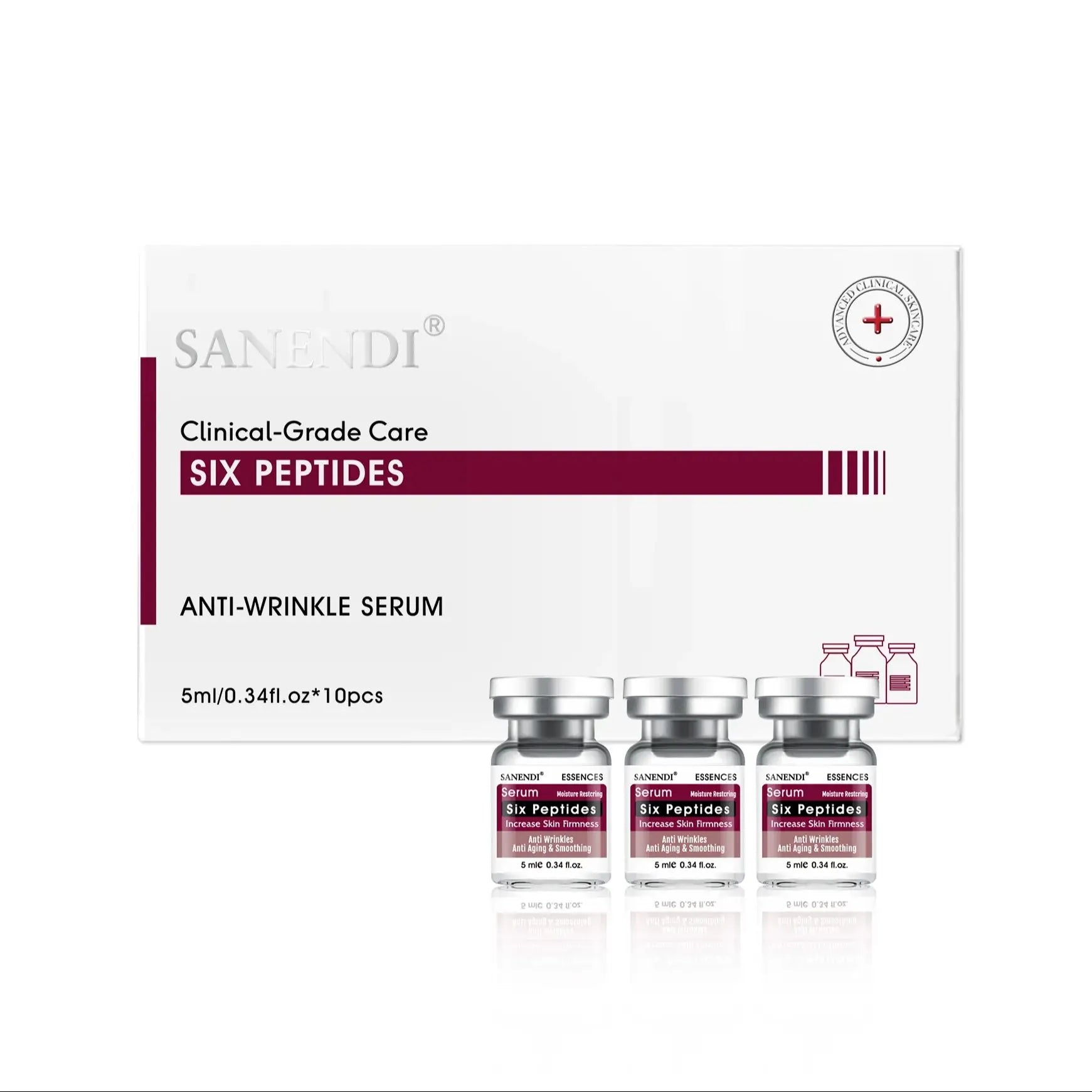 10pcs/Box Six Peptide Ampoule Hyaluronic acid Serum for Face Dr.Pen SNAIL ACNE Solution Repair Moisturizing Skin Care Korean