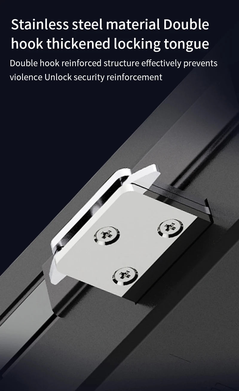 JDS6 TTLOCK APP Sliding Glass/Wood Fingerprint Lock Bluetooth Biometric Electronic Office Password 13.56Mhz RFID Keyless Unlock