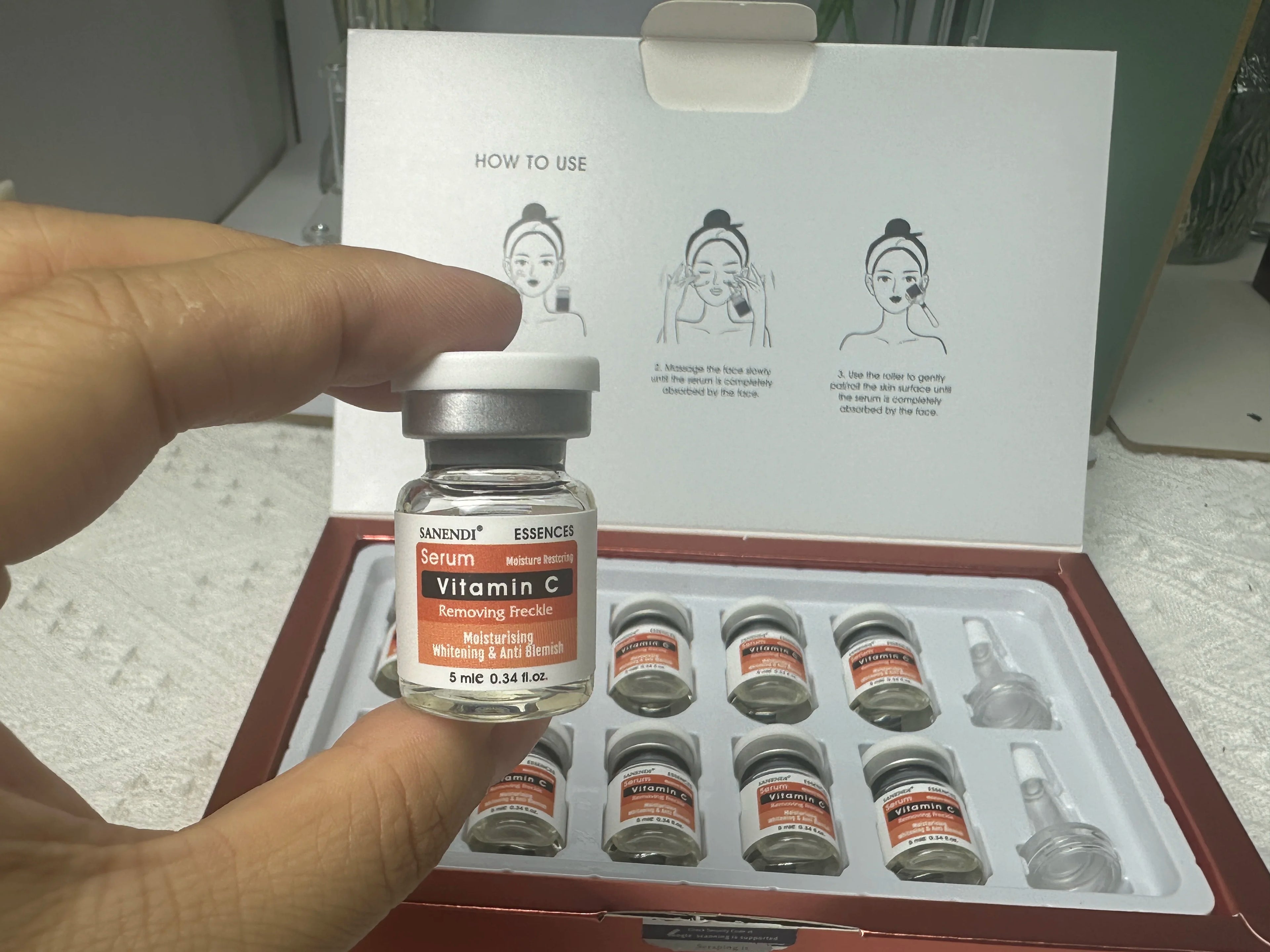 10pcs/Box Six Peptide Ampoule Hyaluronic acid Serum for Face Dr.Pen SNAIL ACNE Solution Repair Moisturizing Skin Care Korean