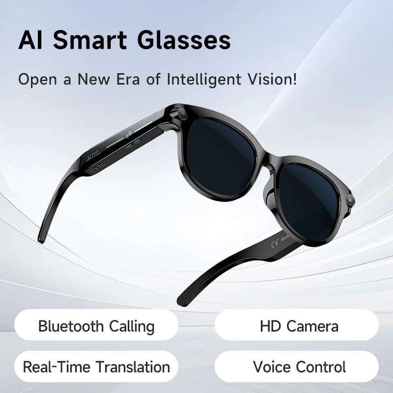 New Al Smart Glasses HD Camera Video Record Voice Translation Photo Recognition WIFI Transmission BT Call Smart Glasses