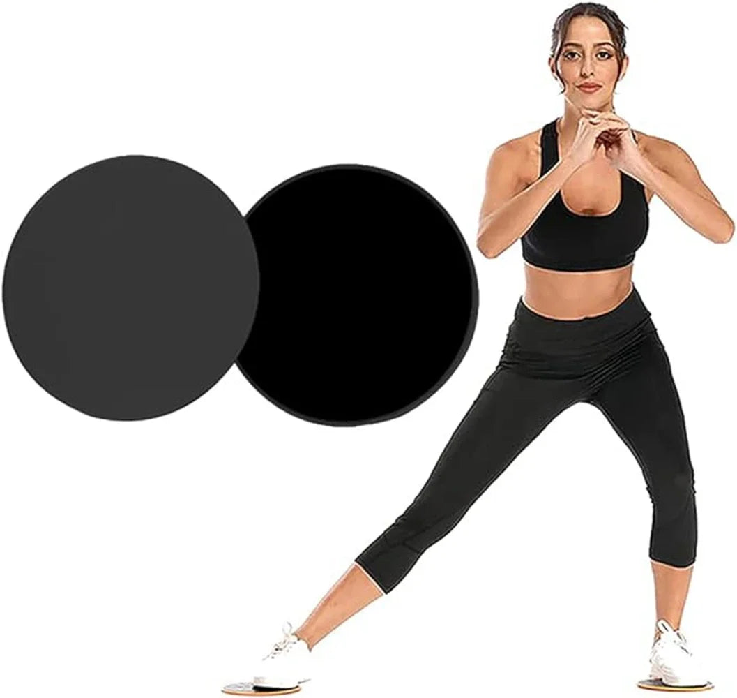 Pair of Core Sliders Fitness Gliding Discs Abdominal Exercise Tool for Yoga Pilates Gym