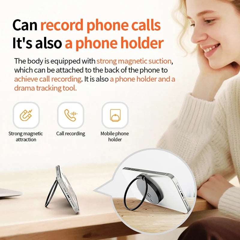 A30 AI Voice Recorder with Real-Time Transcription&Translation Digital Voice Recorder Support 189 Languages for Lectures Meeting